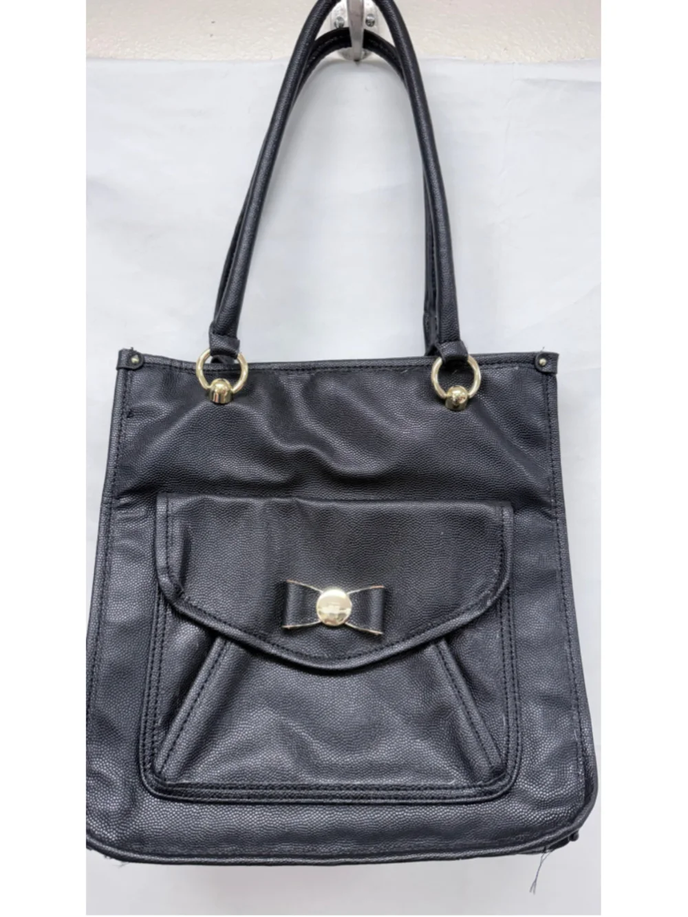 Women's Lulu Guinness Black Gold Tote Bag One Size